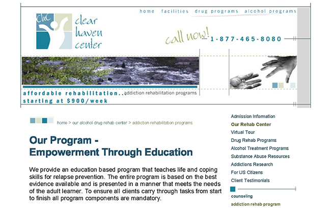 Copy written for "Our Program"