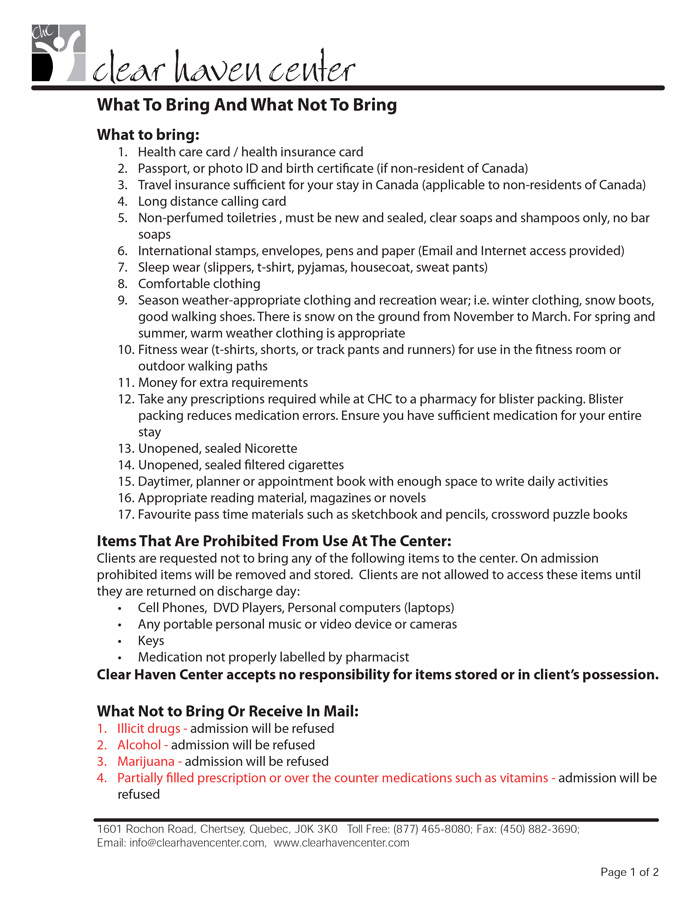 Contracts to improve client understanding of rules and responsibilities 