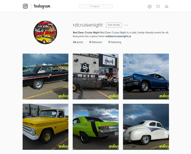 Red Deer Cruise Night Social Media